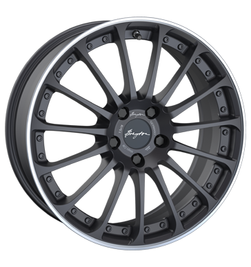 pneumatiky - 7.5x18 4x100 ET48 Breyton Magic CW grau / anthrazit matt grey with polished lip snehov retezy Rfky / Alu CARLSSON Offroad cel rok od 17,5 