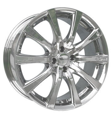 pneumatiky - 8x18 4x98 ET33 Brock B21 chrom slc-chrom F-replika Rfky / Alu GS-Wheels Truck Winter od 17,5 