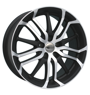 pneumatiky - 8.5x19 5x110 ET35 Brock B26 schwarz shadowblack matt poliert Breyton Rfky / Alu hardtops brzdov kapalina trhovisko