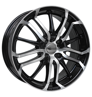 pneumatiky - 7.5x17 4x108 ET35 Brock B26 schwarz schwarz glanz vollpoliert Felgenschlsser Rfky / Alu Offroad cel rok od 17,5 