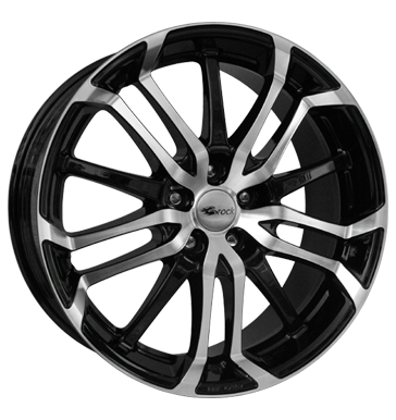 pneumatiky - 8x18 5x108 ET45 Brock B26 schwarz schwarz glanz vollpoliert chlapec Rfky / Alu Konzole + drzk XTRA pneu b2b