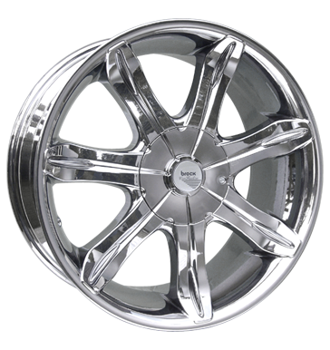 pneumatiky - 9.5x20 6x114.3 ET25 Brock B10 chrom slc-chrom MB-Italia Rfky / Alu kozel hardtops pneumatiky