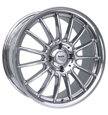 pneumatiky - 7.5x16 4x108 ET28 Brock B13 chrom slc-chrom polomer Rfky / Alu motocykl Cross STIL AUTO disky