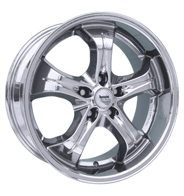 pneumatiky - 8.5x18 5x100 ET35 Brock B15 chrom slc-chrom Stars 2 roky Rfky / Alu AUTEC Axxion pneumatiky