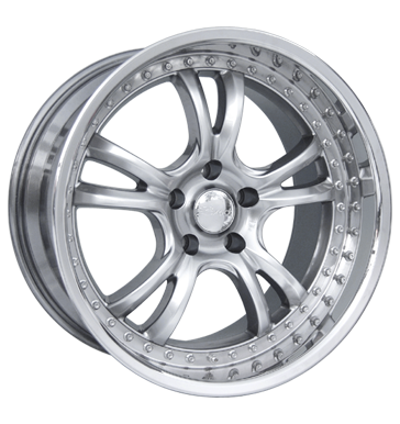 pneumatiky - 8x18 5x108 ET40 Brock B16 silber chromsilber hornpoliert zvedk Rfky / Alu odevy BRABUS b2b pneu