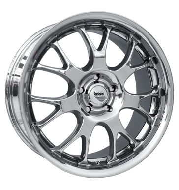 pneumatiky - 8.5x18 5x100 ET30 Brock B19 chrom slc-chrom truck ventil Rfky / Alu systm sportovn KOLA pneumatiky