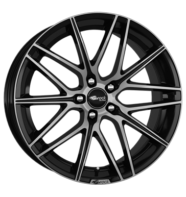 pneumatiky - 8.5x19 5x108 ET45 Brock B34 schwarz schwarz glanz vollpoliert Offroad cel rok od 17,5 