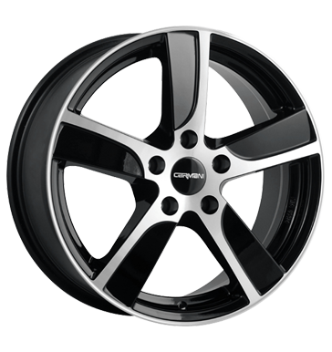 pneumatiky - 6.5x16 5x114.3 ET48 Carmani Carmani 12 schwarz black polish peugeot Rfky / Alu Offroad All Terrain Oldtimer pneu