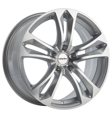 pneumatiky - 8.5x19 5x112 ET47 Carmani 5 Arrow silber kristallsilber polish tesnen Rfky / Alu polomer Lehk nkladn auto Winter od 17,5 