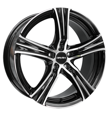 pneumatiky - 8x18 5x114.3 ET48 Carmani 6 Impact schwarz black polish zvedk Rfky / Alu Motorsport FOSAB disky