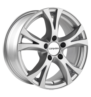 pneumatiky - 6.5x16 5x114.3 ET45 Carmani 9 Compete silber kristallsilber nhradn dly auto trailer Rfky / Alu Cromodora Sportovn vfuky disky