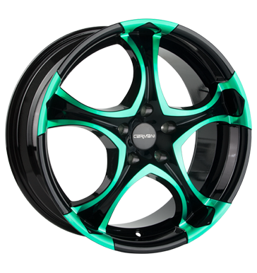 pneumatiky - 8.5x18 5x112 ET50 Carmani 4 Deepnex mehrfarbig green polish tazn lana Rfky / Alu AUDI kola z lehkch slitin pneumatiky