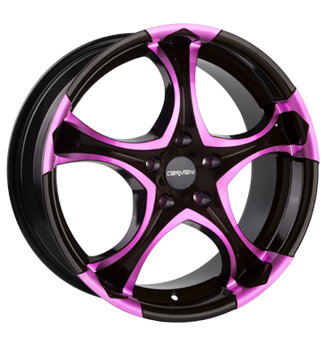 pneumatiky - 8x17 4x100 ET38 Carmani 4 Deepnex mehrfarbig pink polish Hartge Rfky / Alu Barvy a Laky tdenn b2b pneu