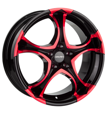 pneumatiky - 8.5x18 5x112 ET50 Carmani 4 Deepnex rot red polish subwoofer Rfky / Alu autodly USA kola z lehkch slitin b2b pneu