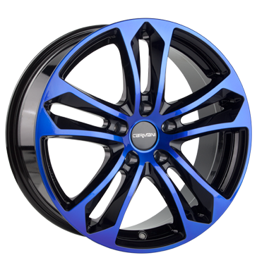 pneumatiky - 7.5x17 5x112 ET35 Carmani 5 Arrow blau blue polish BRABUS Rfky / Alu Navigacn CD + software kolobezka disky