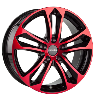 pneumatiky - 8x18 5x112 ET35 Carmani 5 Arrow rot red polish telo Rfky / Alu Vnitrn vybaven antny vozidel pneu b2b