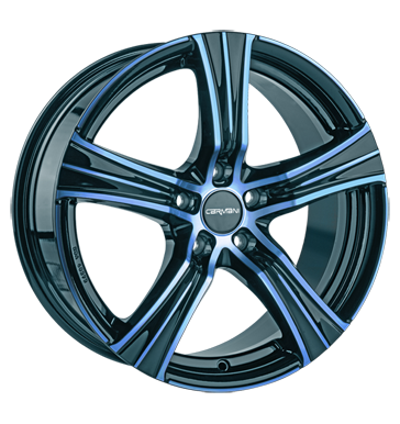 pneumatiky - 7.5x17 5x112 ET47 Carmani 6 Impact blau light blue polish cel rok Rfky / Alu MIGLIA nrad Prodejce pneumatk