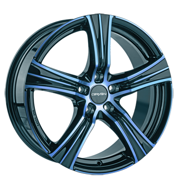 pneumatiky - 8x18 5x114.3 ET35 Carmani 6 Impact blau light blue polish UNION Rfky / Alu kmh-Wheels nrad Hlinkov disky