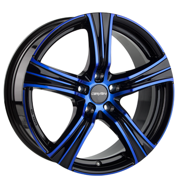 pneumatiky - 7.5x17 5x114.3 ET38 Carmani 6 Impact blau blue polish Montzn rm + Radio panel Rfky / Alu Tomason Rim luzka (nhradn dly) pneu