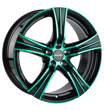 pneumatiky - 7x16 5x114.3 ET38 Carmani 6 Impact mehrfarbig green polish Axxion Rfky / Alu samolepc zvaz Alutec disky