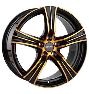 pneumatiky - 7x16 5x114.3 ET38 Carmani 6 Impact orange orange polish Rial Rfky / Alu propojovac kabely Hamann pneu