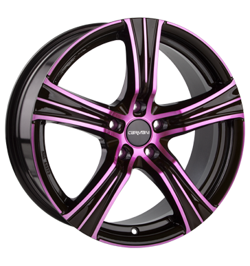 pneumatiky - 7.5x17 5x114.3 ET48 Carmani 6 Impact mehrfarbig pink polish Alcar Rfky / Alu hyundai Americk vozy Hlinkov disky