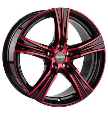 pneumatiky - 7.5x17 5x114.3 ET35 Carmani 6 Impact rot red polish letn Rfky / Alu Prizpusoben & Performance skladovac boxy pneumatiky