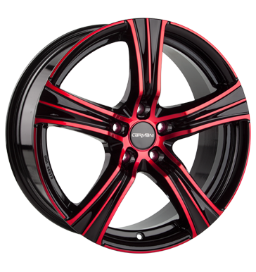 pneumatiky - 6.5x15 4x100 ET38 Carmani 6 Impact rot red polish kola z lehkch slitin Rfky / Alu Cepice a klobouky Flip zvaz b2b pneu