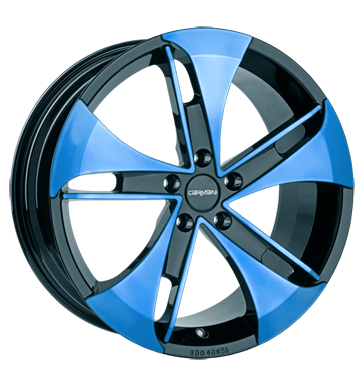 pneumatiky - 8.5x19 5x108 ET42 Carmani 7 Punch blau light blue polish Alessio Rfky / Alu skladovac boxy Chrome Parts pneus