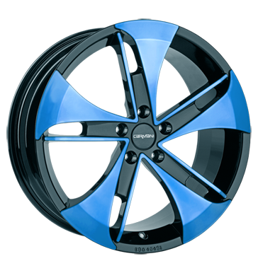 pneumatiky - 8.5x19 5x112 ET47 Carmani 7 Punch blau light blue polish BRABUS Rfky / Alu rucn nrad subwoofer Hlinkov disky