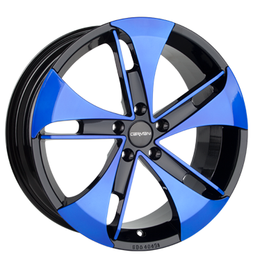 pneumatiky - 8x18 5x112 ET35 Carmani 7 Punch blau blue polish auta v zime Rfky / Alu ventil auta centrovn b2b pneu