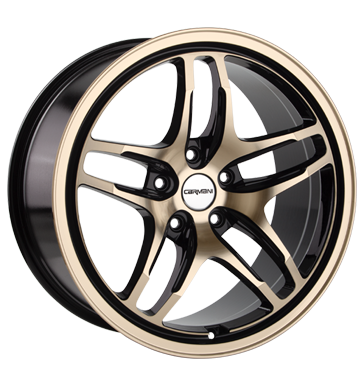 pneumatiky - 8.5x19 5x120 ET30 Carmani 8 Liberty gold gold polish Americk vozy Rfky / Alu Tricka Csti RV + Caravan Autodlna