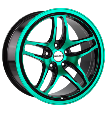 pneumatiky - 8x18 5x120 ET35 Carmani 8 Liberty mehrfarbig green polish BRABUS Rfky / Alu Axxium Kerscher Hlinkov disky