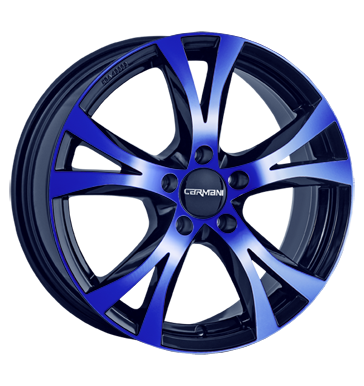 pneumatiky - 7.5x17 5x112 ET47 Carmani 9 Compete OR.D. blau blue polish Motocykly a motocyklov dly Rfky / Alu viditelnost Odpruzen + tlumen trhovisko