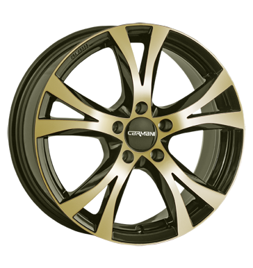 pneumatiky - 8x18 5x112 ET35 Carmani 9 Compete OR.D. gold gold polish peugeot Rfky / Alu Kerscher ENZO pneu