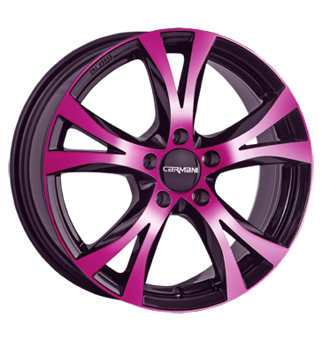 pneumatiky - 7.5x17 5x108 ET45 Carmani 9 Compete mehrfarbig pink polish ANZIO Rfky / Alu Chiptuning + Motor Tuning prslusenstv pneus