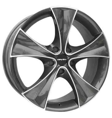 pneumatiky - 7.5x17 5x114.3 ET42 Carmani 3 Curve grau / anthrazit anthrazit poliert Oldtimer dly Rfky / Alu nosic kol Lehk nkladn auto Winter od 17,5 