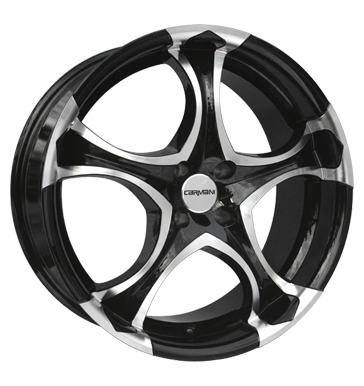 pneumatiky - 8.5x18 4x100 ET38 Carmani 4 Deepnex schwarz schwarz poliert Polo tricka Rfky / Alu Artec Test-kategorie 2 Autoprodejce