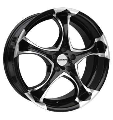 pneumatiky - 8.5x19 5x108 ET42 Carmani 4 Deepnex schwarz schwarz poliert Auto-Tuning + styling Rfky / Alu Mobiln navigacn systmy pneumatika Velkoobchod