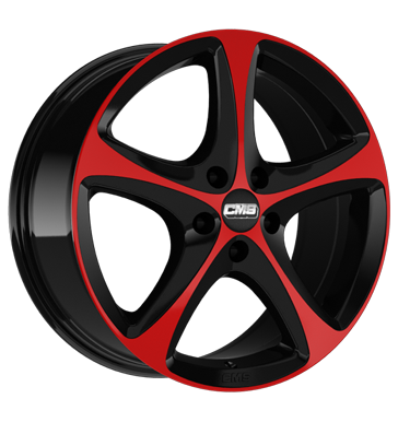 pneumatiky - 8x18 5x114.3 ET45 CMS C12 mehrfarbig rot schwarz glanz Breyton Rfky / Alu Alustar myt oken pneu