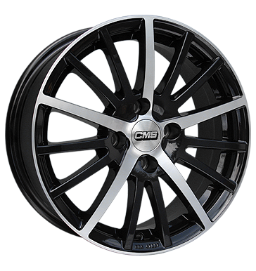 pneumatiky - 6.5x16 4x108 ET25 CMS C16 schwarz diamant schwarz Wheelworld Rfky / Alu letn zesilovac pneumatiky