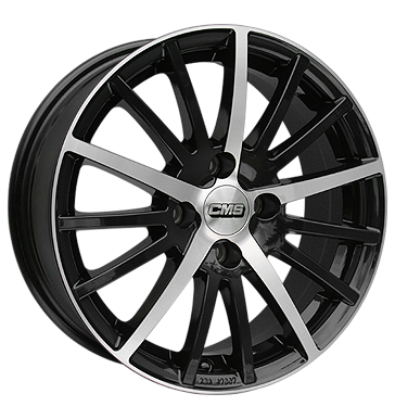 pneumatiky - 6.5x16 4x108 ET25 CMS C16 schwarz diamant schwarz matt Globln komise Rfky / Alu chlapec Ecanto Velkoobchod