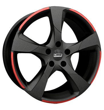 pneumatiky - 7x16 5x112 ET45 CMS C18 schwarz schwarz matt rot Pouzdra & schovna Rfky / Alu ENZO Auto-Tuning + styling pneumatiky