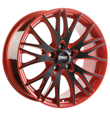 pneumatiky - 8x18 5x120 ET35 CMS C8 mehrfarbig rot schwarz glanz ABSENCE Rfky / Alu cel rok sportovn KOLA pneus