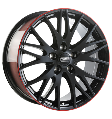 pneumatiky - 7.5x17 5x114.3 ET40 CMS C8 mehrfarbig schwarz rot glanz sluzba Rfky / Alu MB-DESIGN Cel rok vuz velkoobchod s pneumatikami