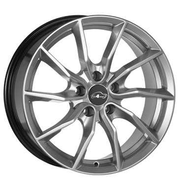 pneumatiky - 8x17 5x108 ET42 Com4Wheels Turba silber highgloss STIL AUTO Rfky / Alu GMP Italia Brock Velkoobchod