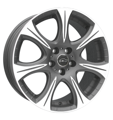 pneumatiky - 8x18 5x108 ET35 Com4Wheels Cuervo schwarz mattschwarz frontpoliert Csti RV + Caravan Rfky / Alu letadlo prves b2b pneu