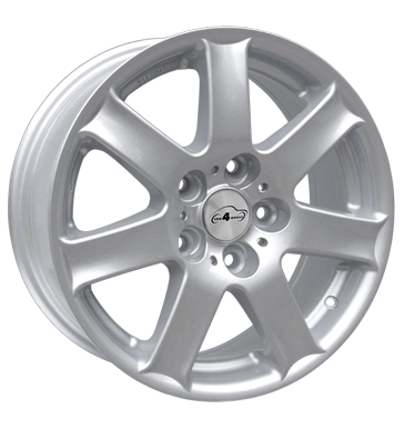 pneumatiky - 6x16 4x108 ET25 Com4Wheels Flair silber silber lackiert rukavice Rfky / Alu CARLSSON Breyton Autodlna