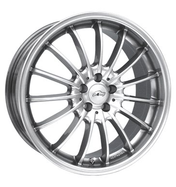 pneumatiky - 7.5x17 5x110 ET38 Com4Wheels Medusa silber highgloss auta v zime Rfky / Alu Inspekcn balky + stavebnice automobilov sady disky