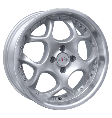 pneumatiky - 7x17 4x98 ET35 Com4Wheels SX silber silber Horn poliert kompletnch systmu Rfky / Alu odpadn olej FOSAB pneumatiky